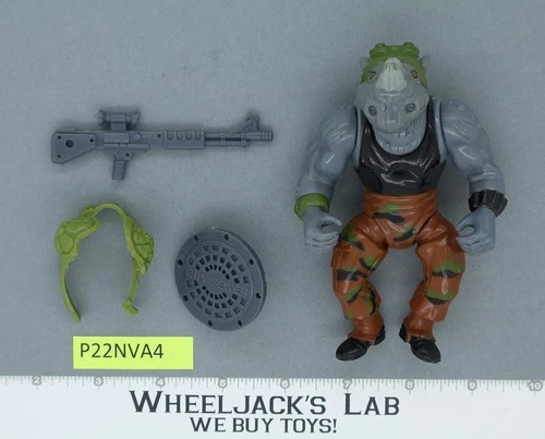 Rocksteady HARD HEAD Teenage Mutant Ninja Turtles TMNT 1988 Playmates Vintage