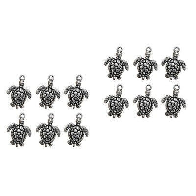  40 stücke Legierung Schildkröte Form Anhänger Charms DIY Schmuckherstellung