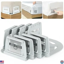 VOOWO Bed Sheet Corner Holders - Heavy Duty Grippers for King & Queen Beds, 4