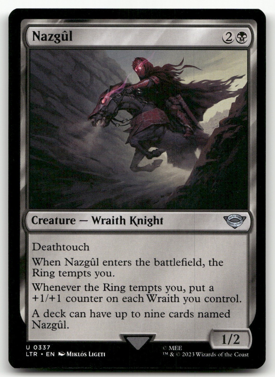 Nazgul (0337) #337 (NM) Lord of the Rings LTR Magic MTG