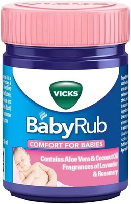 2 X Vicks BabyRub Specifically for Babies-Moisturize 50ml