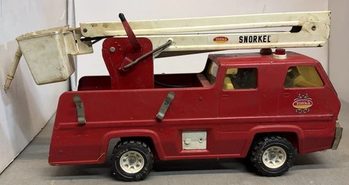 Vintage 1970s Made In USA Tonka Toys Pressed Steel XR-101 Snorkel Fire Truck