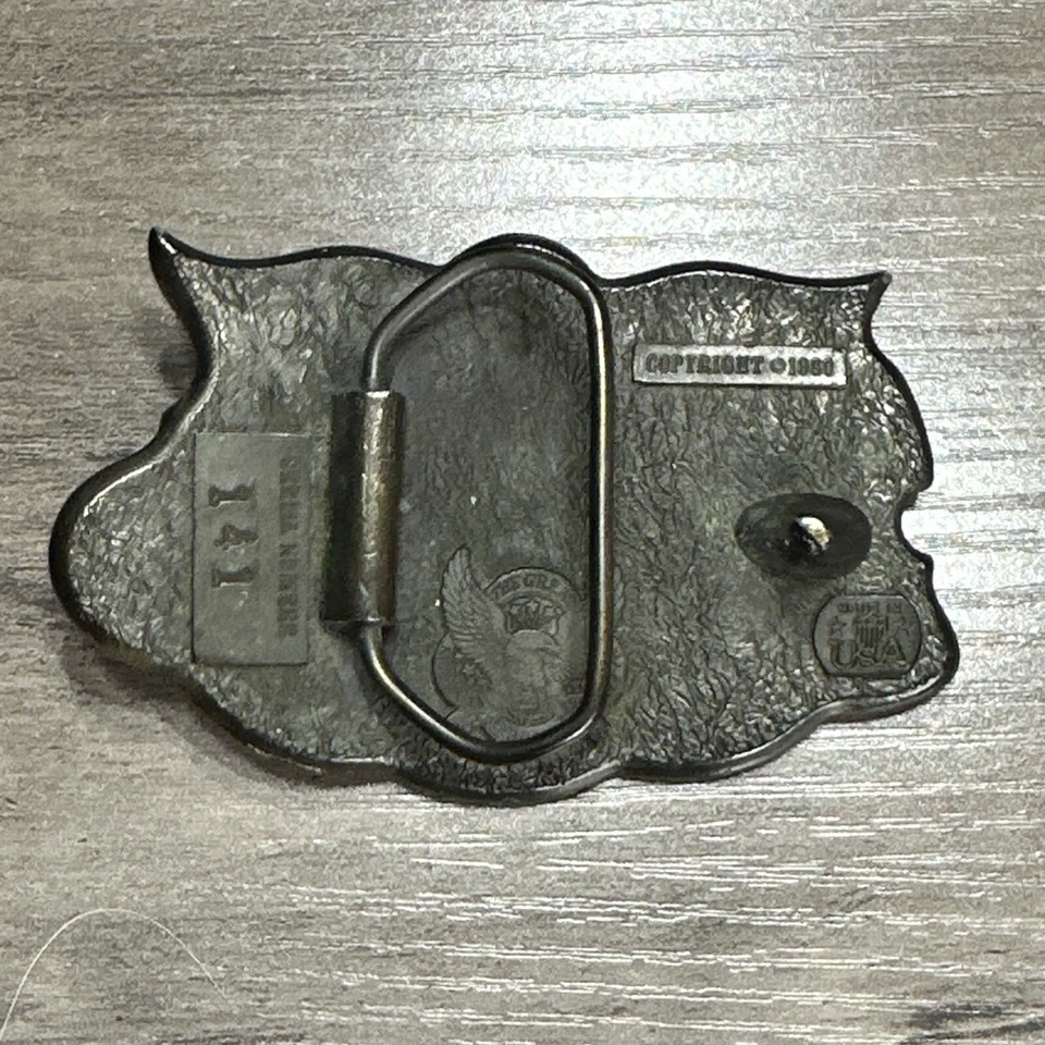 RARO DE COLECCIÓN TEXAS Lone Star Hebilla de Cinturón 1980 #141 Excelente Hecho en Estados Unidos Foto 2 de 4