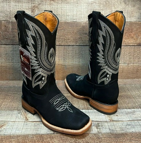 Womens Western Boots Rodeo Square Toe Cowgirl Embroidered Bota Vaquera Dama 801 - Picture 16 of 16
