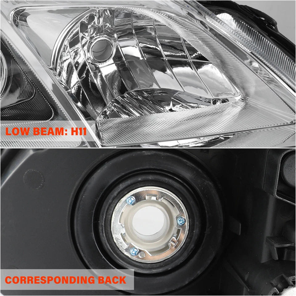 For 2012-2015 Toyota Prius Headlights Headlamps HalogenType Left+Right Pair Set - Image 4 of 4