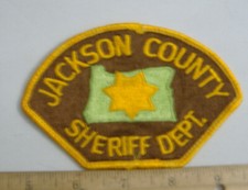 JACKSON COUNTY SHERIFF'S DEPT  OREGON  FABRIC PATCH