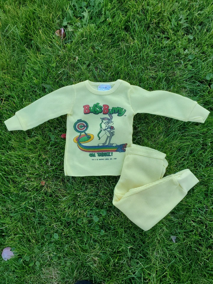 Conjunto de ropa interior térmica vintage Bugs Bunny Young Stars manga larga 1983 en Target Foto 2 de 4
