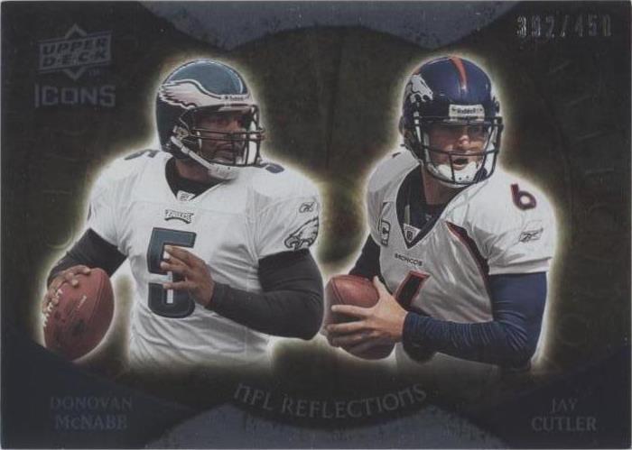 2009 Upper Deck Icons Donovan McNabb Jay Cutler #RF-MC - 1 of 2