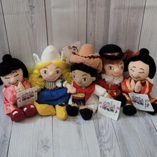 Disney It's a Small World Bean Bag Plush Lot