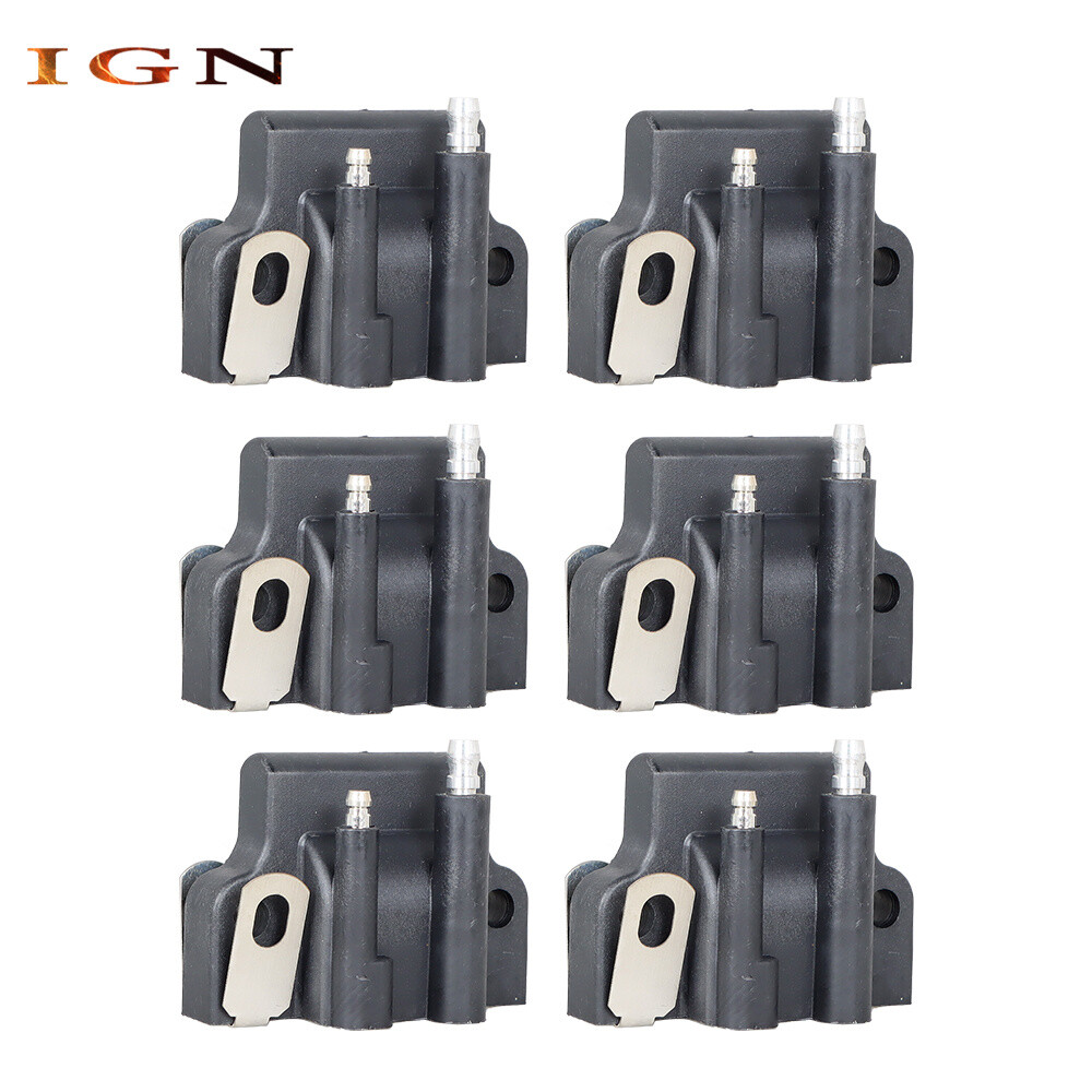 6-Pack Ignition Coils For Johnson Evinrude 150-300HP Outboards – Replaces 582508, 512227, 18-5179
