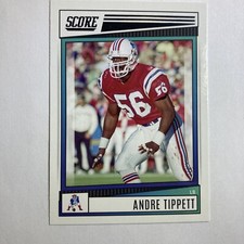 2022 Score Football Base #290 Andre Tippett - New England Patriots Tc1