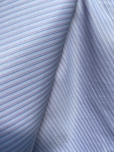 95% Silk 5% Spandex Striped Fabric 55” width By Yard For Dress Shirt - 第 1/6 張圖片