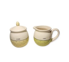 Rae Dunn Pour Scoop Sugar And Creamer Polka Dot Jar Set Home Decor Magenta Rare