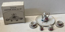 MIB - Chadwick No. 92687 Miniature 10-piece Porcelain Tea Set