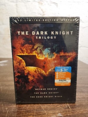 THE DARK KNIGHT TRILOGY - DVD BOX SET (REFLECTIVE BOX)  Sealed New Old Stock