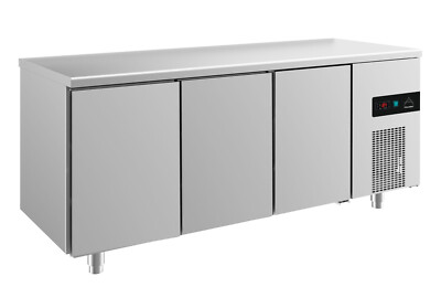 Gastro Edelstahl Kühltisch dynamische Kühlung 3 Türen 1865x700x850mm -2/+8°C NEU