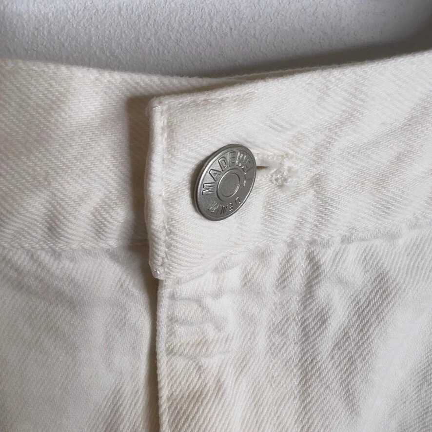 Madewell $110 женщин Rilee джинсовой ткани Midi юбка белый размер 33 NQ802 хлопок - Изображение 4 из 4