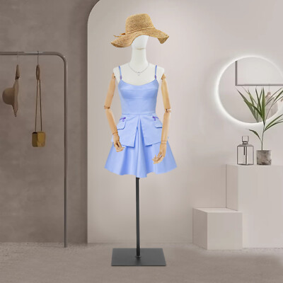 Adult Female Dress Form White Linen Mannequin with Black Base Adjustable Height | eBay Adult Female Dress Form White Linen Mannequin with Black Base Adjustable Height | eBay