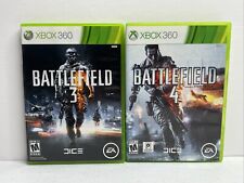 Battlefield 3 & 4 Xbox 360 CIB W/ Inserts Lot Of 2 Tested Complete Ships Fast!