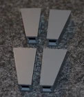 4 ~ 1x2x3 Dark Gray Inverted Tall Slope Bricks ~ New Lego Parts ~