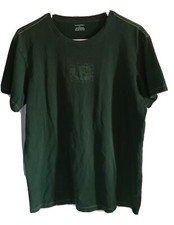 BANANA REPUBLIC, LARGE, Short Sleeve, Crew Neck, Green T-shirt with Logo