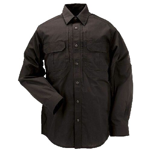 5.11 Tactical Shirt Men's 3XL Black Button Down Long Sleeve Work