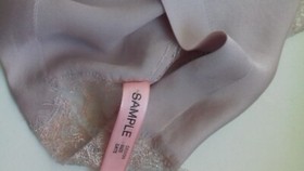 AGENT PROVOCATEUR SEXY SILK & LACE GOWN DUSTY MAUVE SIZE SMALL *SAMPLE*