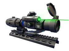 Red Dot reflex Scope with Flip to Side Magnifier Combo - Aimpro Rifle Scope 