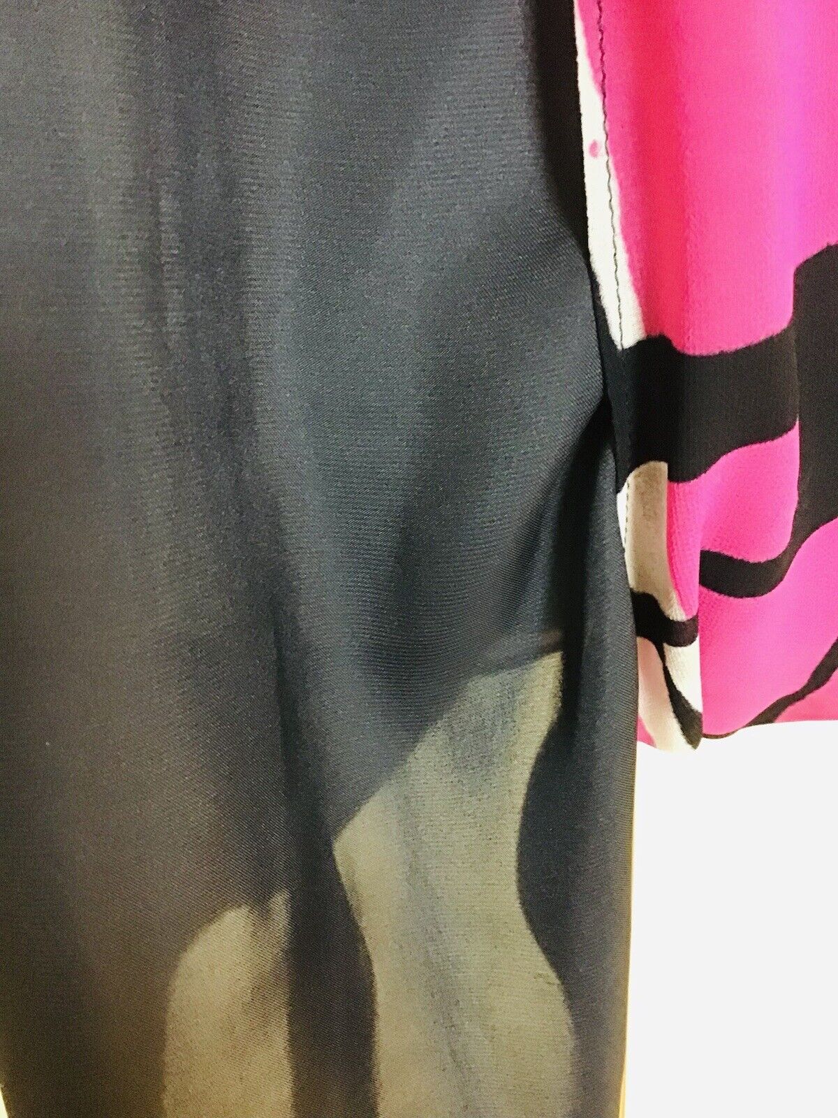 Womens PM Nic + Zoe Hot Pink Print Pleated Sleeve… - image 4
