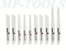 SET LAMA LAME SEGA SEGHETTO A GATTUCCIO RICAMBIO FERRO METALLO LEGNO 10 PZ STA