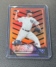 2023 Topps Update Randy Vasquez Rookie Orange & Black Foil Parallel