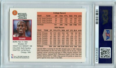 1991-92 Hoops McDonald's #5 MICHAEL JORDAN - PSA 9 | eBay