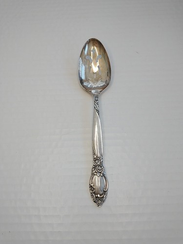 Oneida Community Ballade durchbohrter Esslöffel Servierlöffel versilbert 1953 - Bild 2 von 13