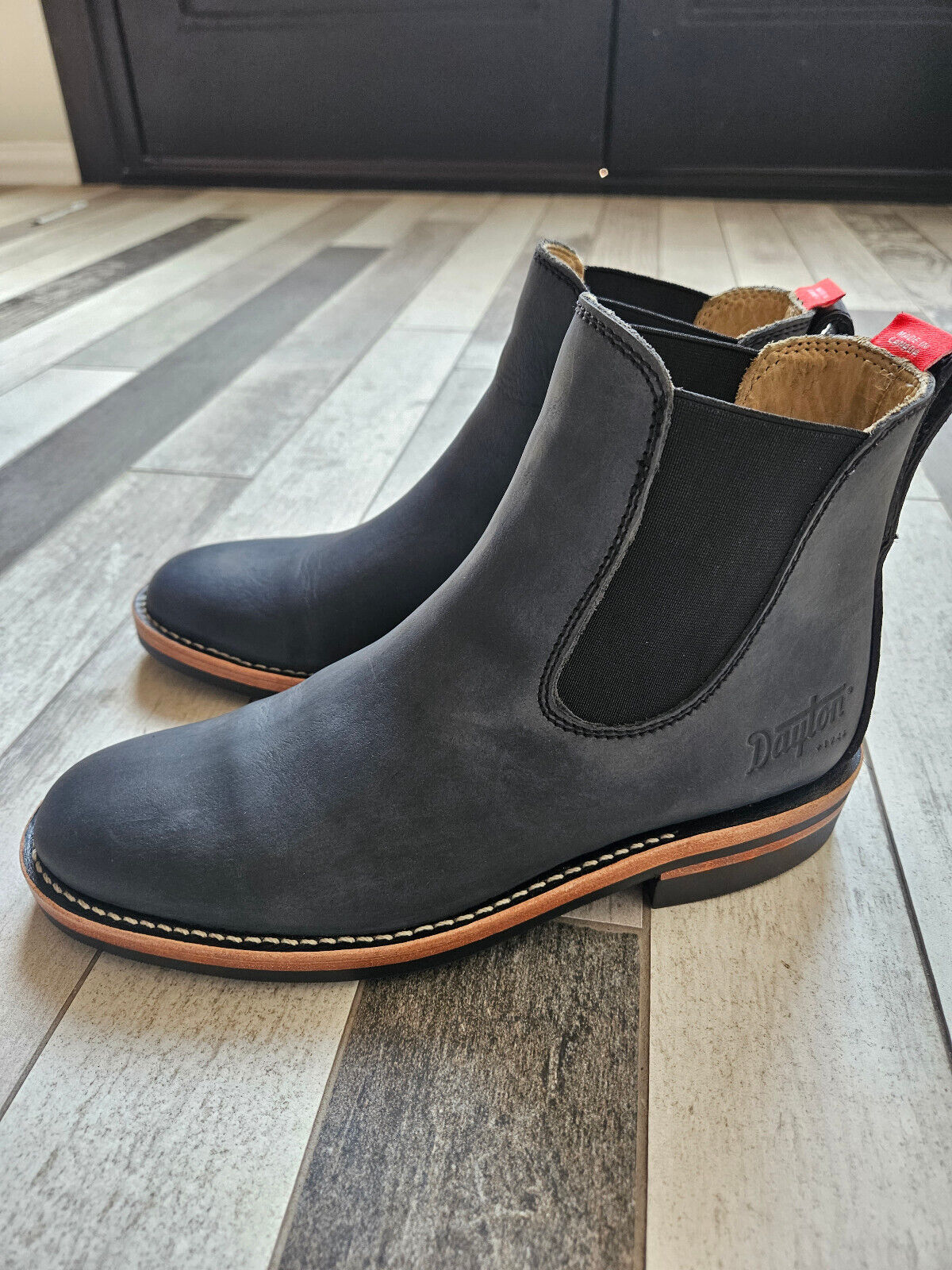 Dayton Boots, Whole Cut Chelsea , Charcoal Nubuck… - image 3