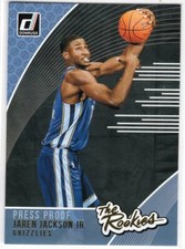 2018-19 The Rookies Press Proof #4 Jaren Jackson Jr Rookie Grizzlies