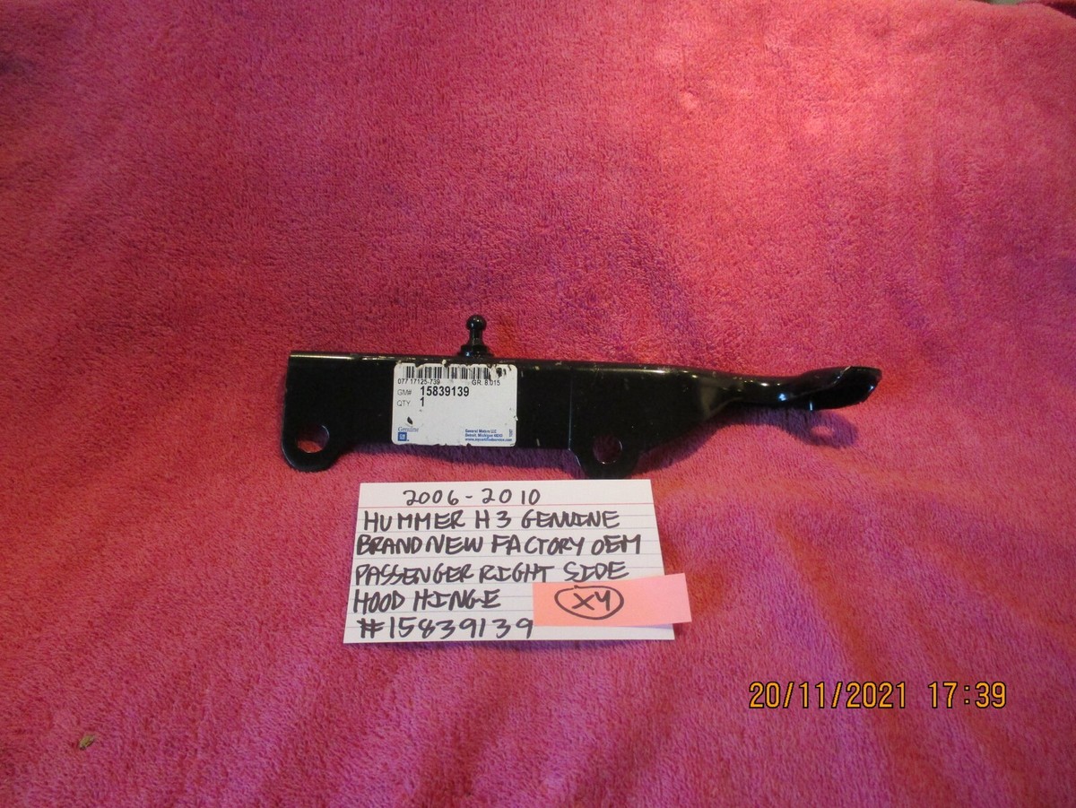 2006-2010 HUMMER H3 GENUINE BRAND NEW OEM RIGHT HOOD HINGE 2006-2010 HUMMER H3 GENUINE BRAND NEW OEM RIGHT HOOD HINGE