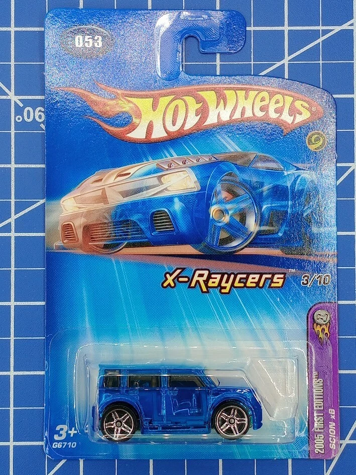 Hot Wheels Kmart #53 2005 primeras ediciones X-Raycers Scion XB azul con Pr5 Sp Foto 2 de 4