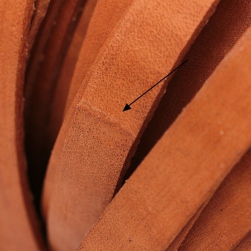 5M Real Genuine Leather Flat Cord Rope String Tape Stripe Strap DIY Bracelet - Picture 6 of 7