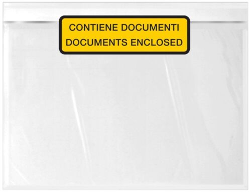 WePack 240180100S Self-Adhesive Document Bag, C5, Transparent - Zdjęcie 1 z 3