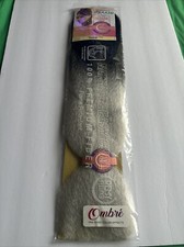jumbo braid premium soft hair. Remy Feeling Blue Colored Ombr  TT1B/silver