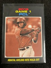 2020 Topps Heritage Minor 2019 Game 1 PCL Abiatal Avelino Walk-Off #194 🔥