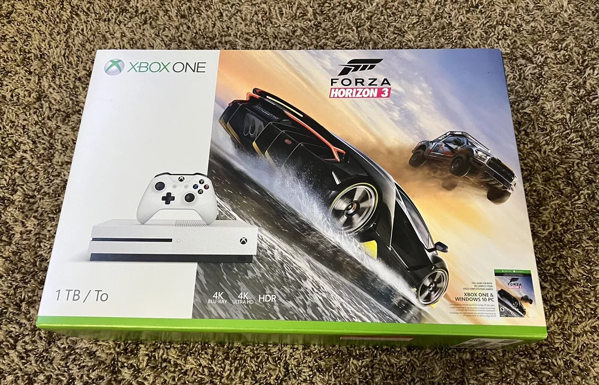 Xbox One S 1TB Forza Horizon 4 Console Bundle - Digital download of Forza  Horizon 4 included - White Controller & Xbox One S included - 8GB RAM 1TB  HD