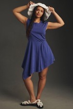 Daily Practice by Anthropologie Short-Sleeve Asymmetrical Midi Dress XXS 271451