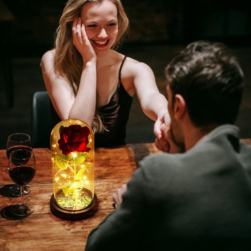 Muttertagsgeschenk Ewige Rose Blume LED Verzauberte Galaxie Rose für Freundin - Bild 114 von 174