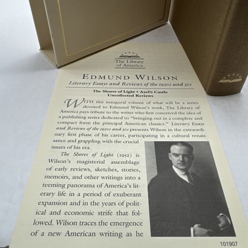 Library of America Edmund Wilson Literary Essays Reviews 1920s 1930s Slipcase HC - Picture 4 of 24