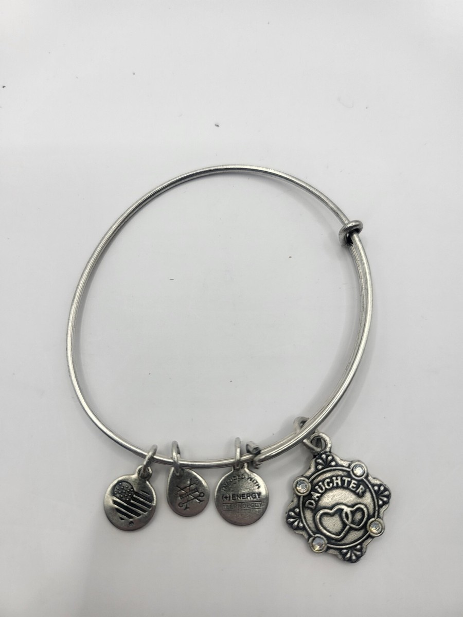 Alex and Ani Becuase I Love You Daughter Charm Bracelet