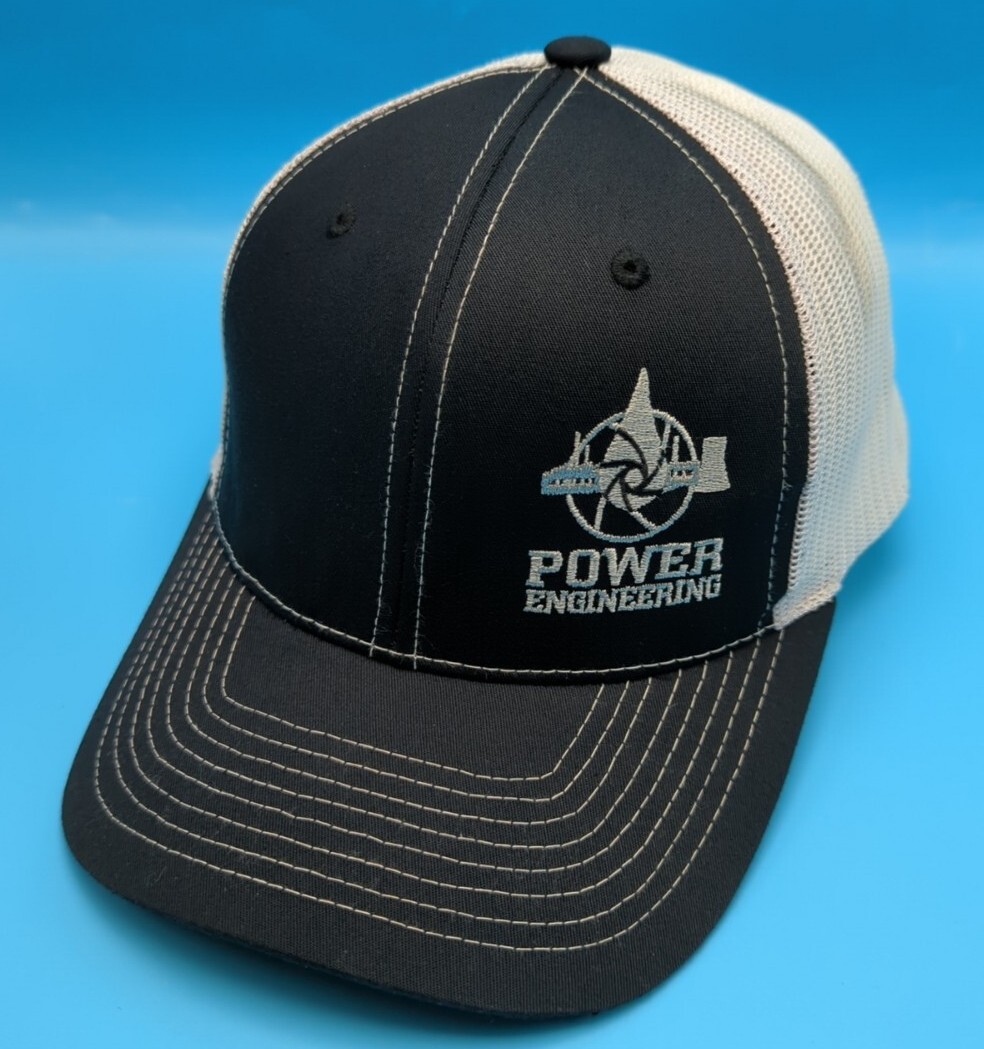 POWER ENGINEERING hat blue / white adjustable sna… - image 1
