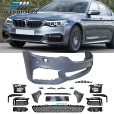 Fits 17-20 BMW G30 5 Series MT Front Bumper Conversion w/ Fog Light Cover