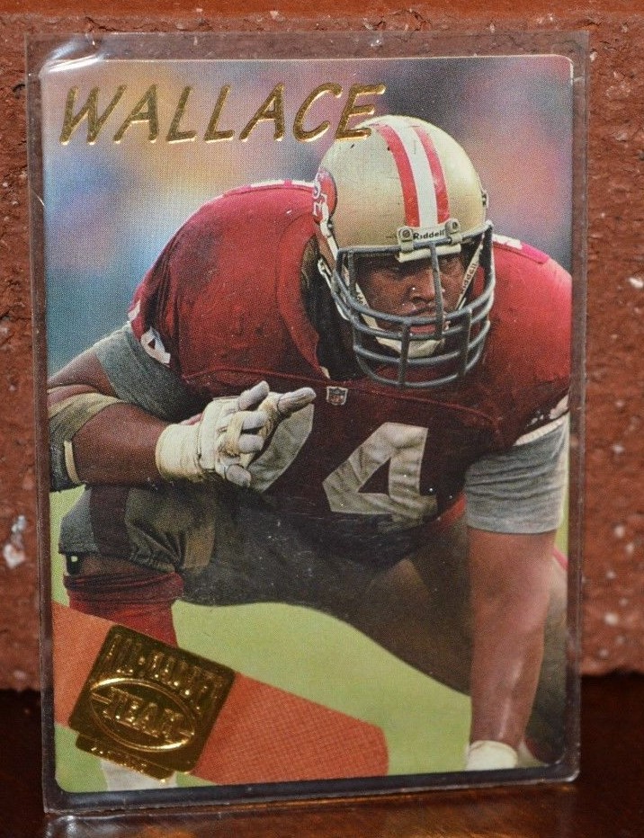 RARE 24 KT GOLD ACTION PACKED SAN FRANCISCO FORTY NINERS / 49ERS STEVE WALLACE