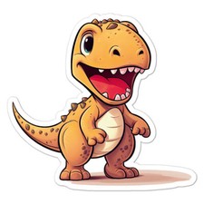 Baby Dinosaur T-Rex Sticker Decal